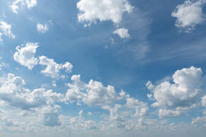 daytime sky with many white clouds