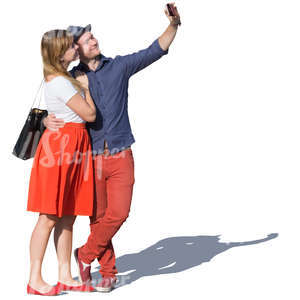 couple taking a selfie