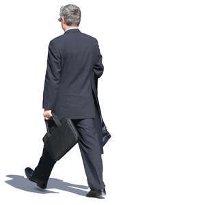 businessman in a suit walking
