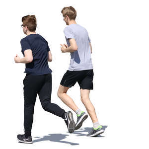 two men jogging