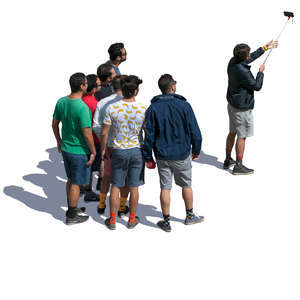 group of men taking a selfie