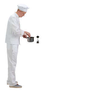 male chef cooking