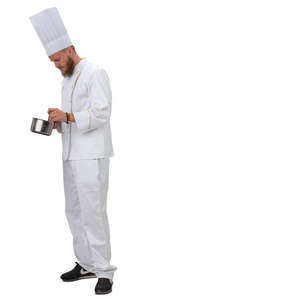 head chef working in a kitchen