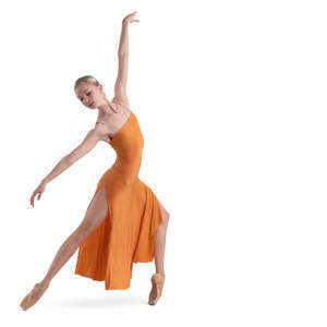 modern ballet dancer performing