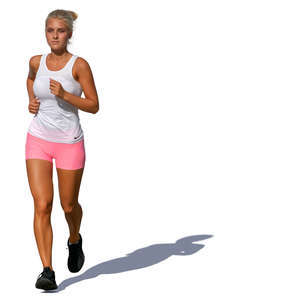 woman jogging on a sunny day