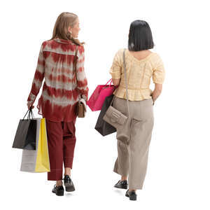 two women shopping and talking