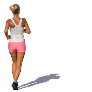 woman jogging on a summer day