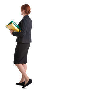 female office worker standing