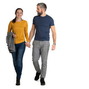 couple walking hand in hand