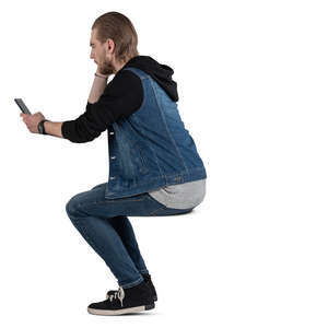 man sitting and leaning on a table