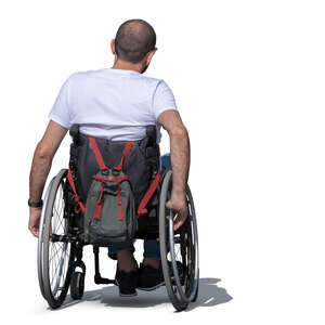 young man in a wheelchair