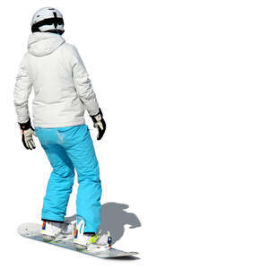 woman snowboarding