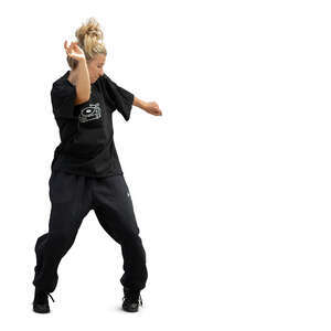 cut out woman dancing hip hop