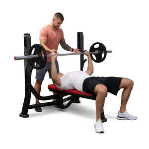 cut out man lifting weights in a gym