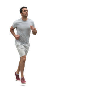 cut out man running