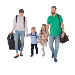 family with kids travelling