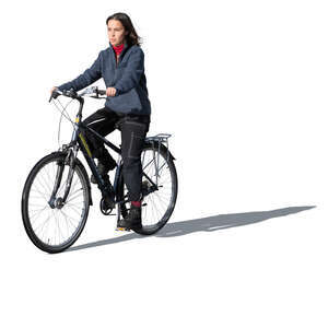 woman cycling