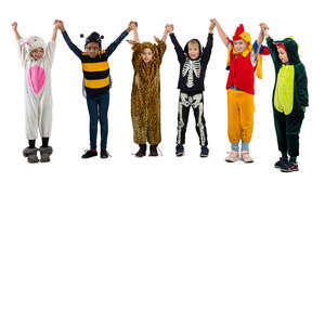 group of children in animal costumes giving a performance