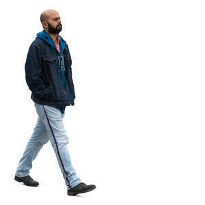 indian man walking hands in his pockets