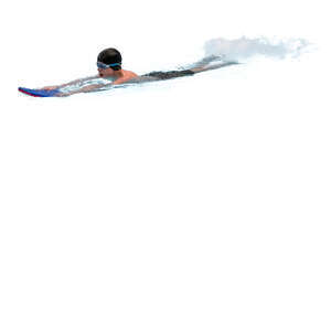 boy swimming at a swimming class