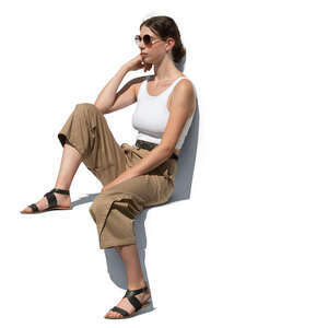 woman sitting