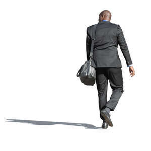 black businessman walking