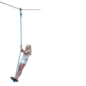 little girl playing on the playground