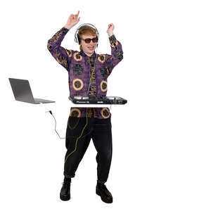 dj playing music at a party