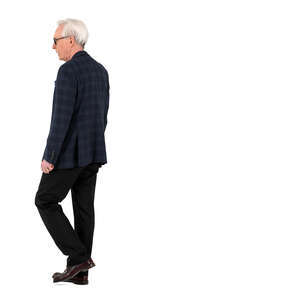 older businessman walking