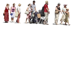 group of people walking