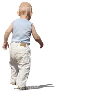 cut out toddler walking