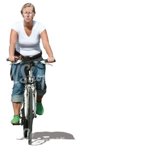 woman cycling