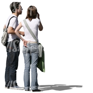 couple standing and talking