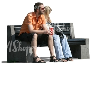 couple sitting on a bench