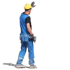 construction worker with a helmet