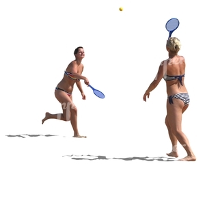 two women playing racquetball