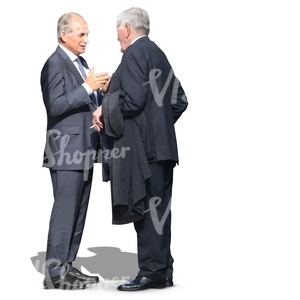 two businessmen talking