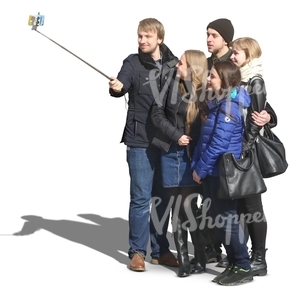 group taking a selfie