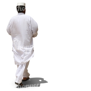 muslim man walking