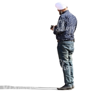 hindu man in a turban standing