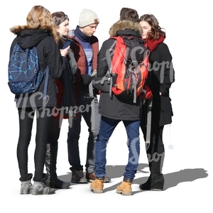 group of young people standing in a circle