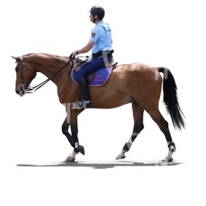 police officer riding a horse