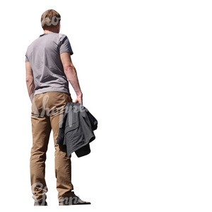 man standing on a balcony