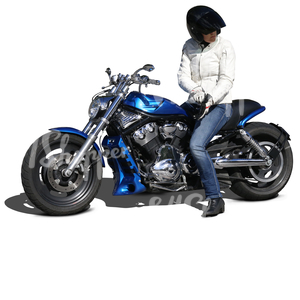 woman riding a motorcycle