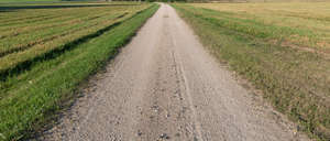 gravel road in countryside