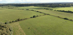 top view image of agricultural fields