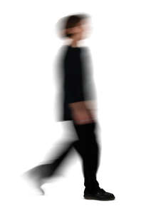 motion blurred man walking - VIShopper