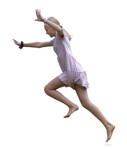 girl doing a cartwheel