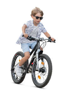 little boy riding a bike