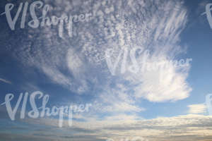 afternoon sky with thin cirrus clouds